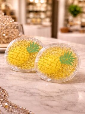 ⚠️ 5/25: Set of 2 Pineapple Gel Bead Eye Masks
